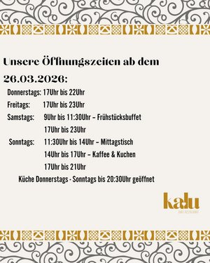 Öffnungszeiten kalu | Bar & Restaurant Schönenberg-Kübelberg 